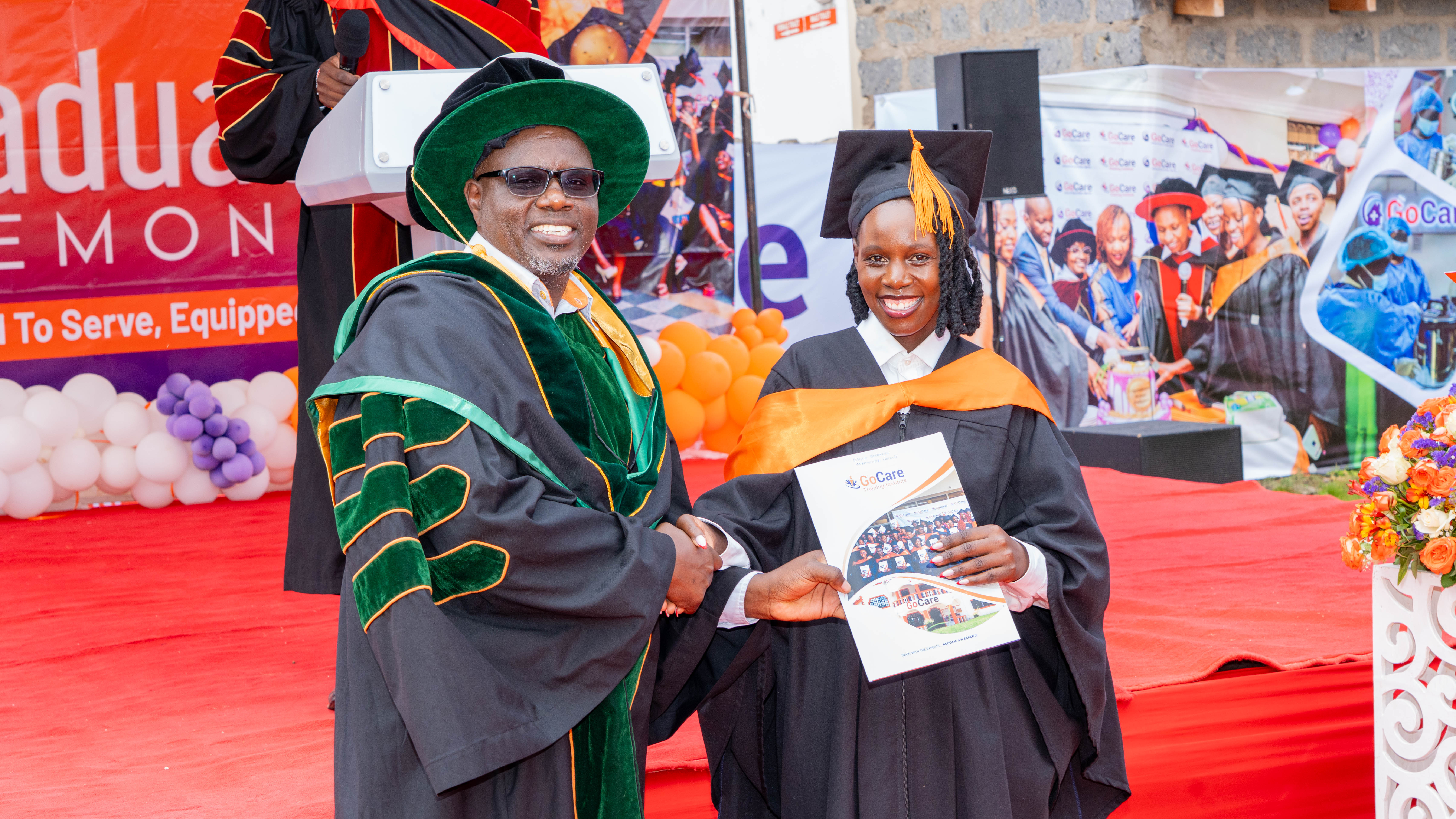 GoCare graduate receiving certificate